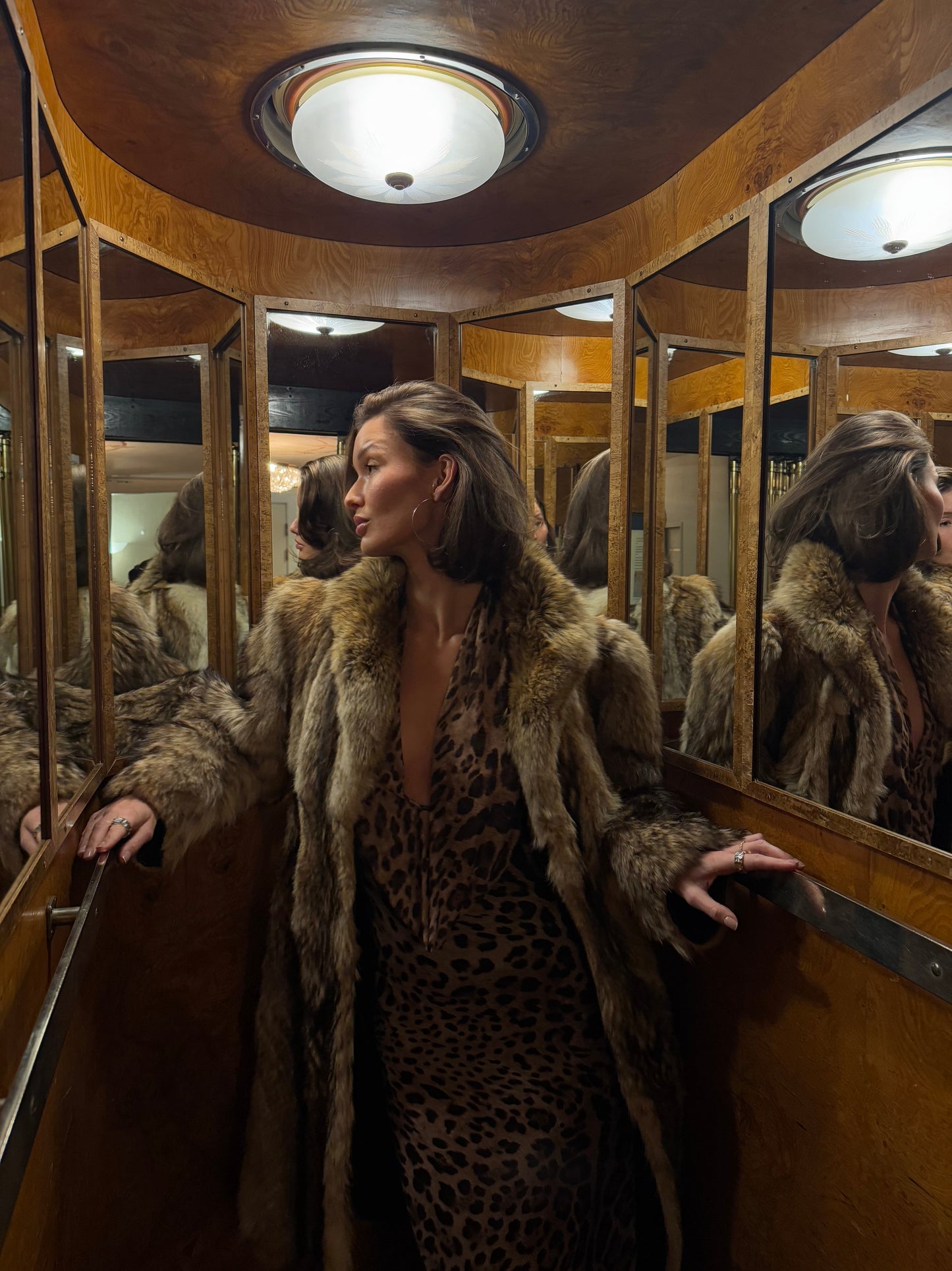 Natalina | Vestito Lungo a Stampa Leopardo
