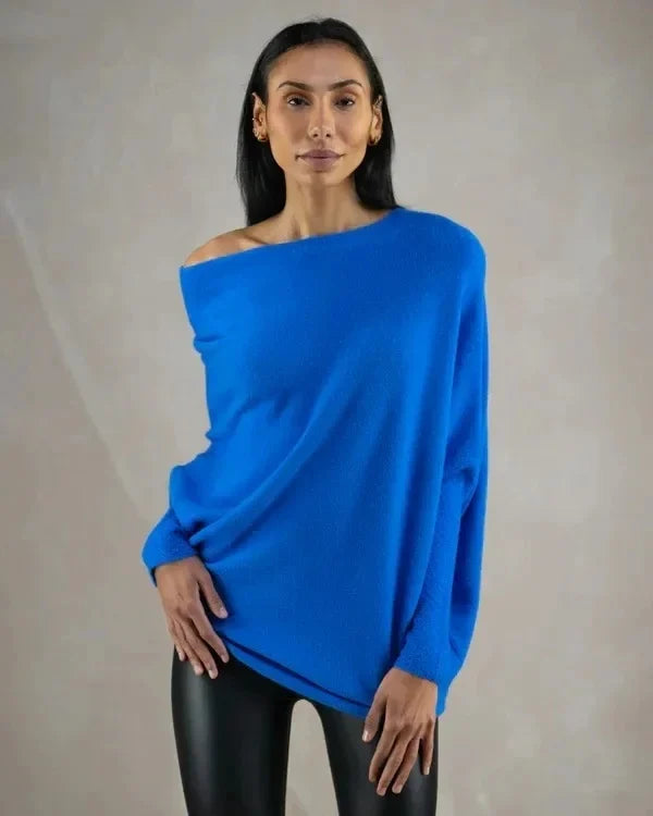 Marce™ | Maglione Drappeggiato Asimmetrico
