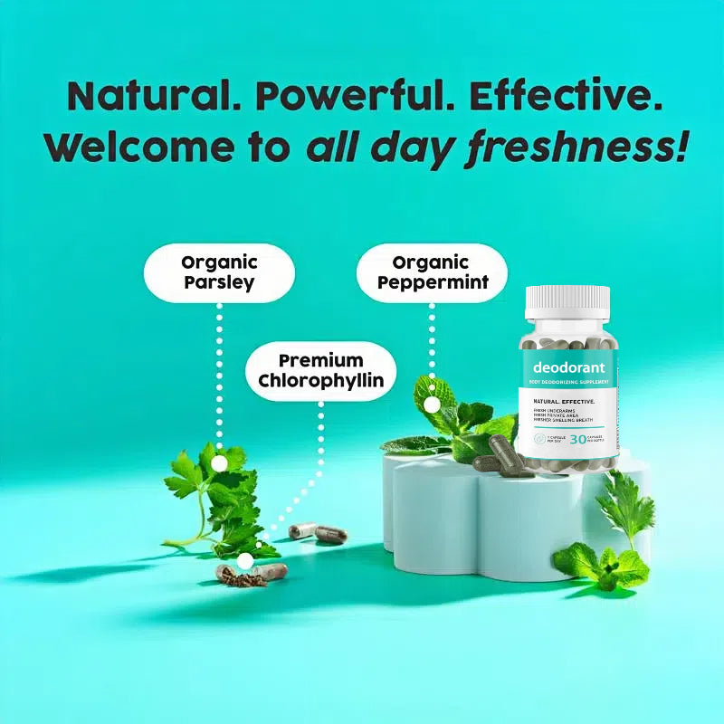 OdorFree | Capsule Deodoranti per il Controllo Totale degli Odori del Corpo