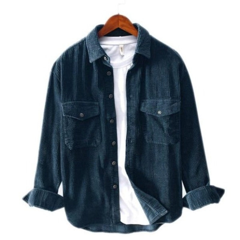 Denver | Camicia effetto velluto a coste da uomo