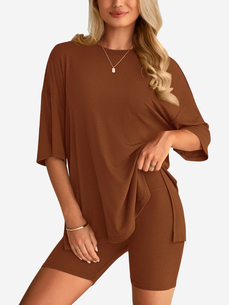 Terry | Set di T-shirt Oversize e Pantaloni Biker