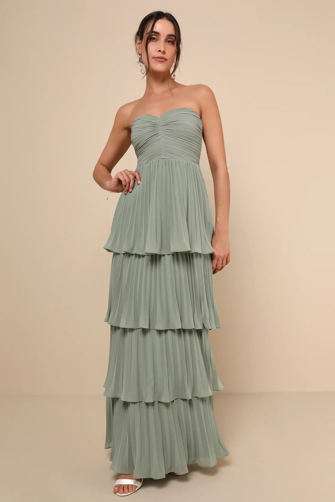 Lile | Elegante Vestito a Strati Plissettati