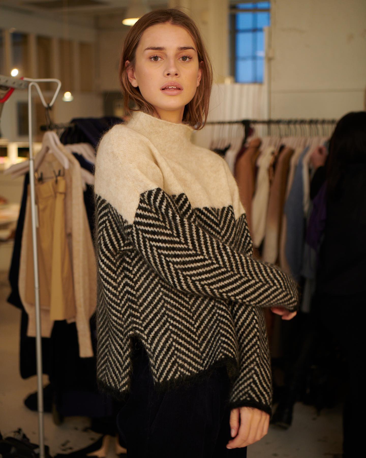 Alicia™ | Maglione in cotone con collo alto