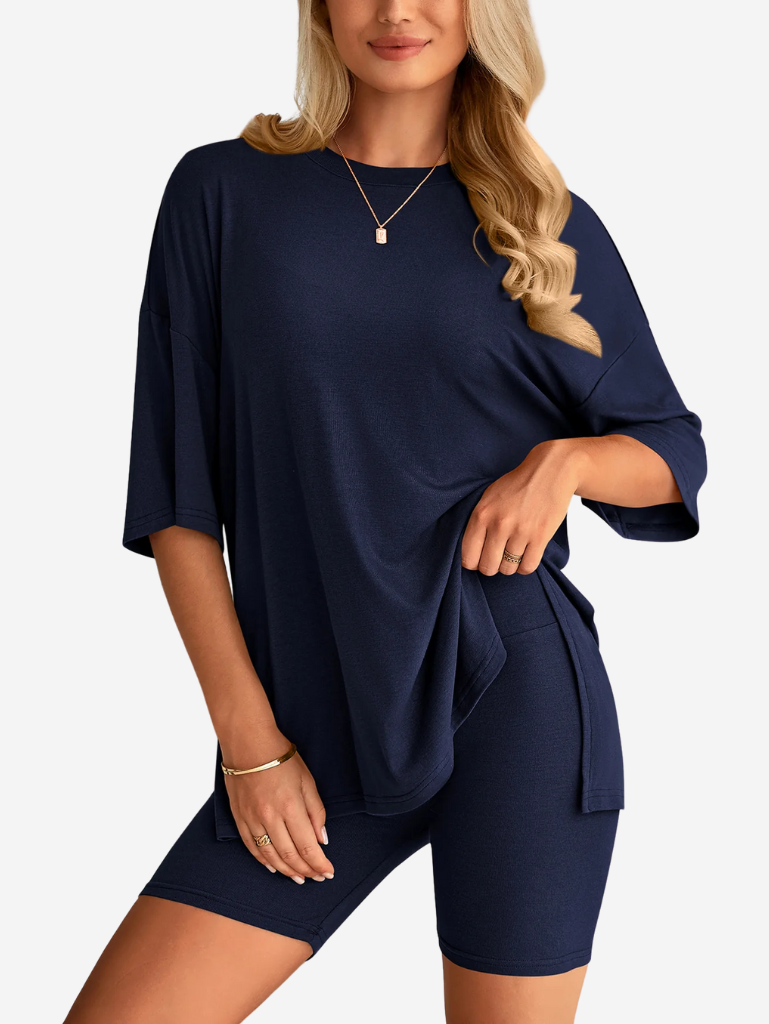 Terry | Set di T-shirt Oversize e Pantaloni Biker