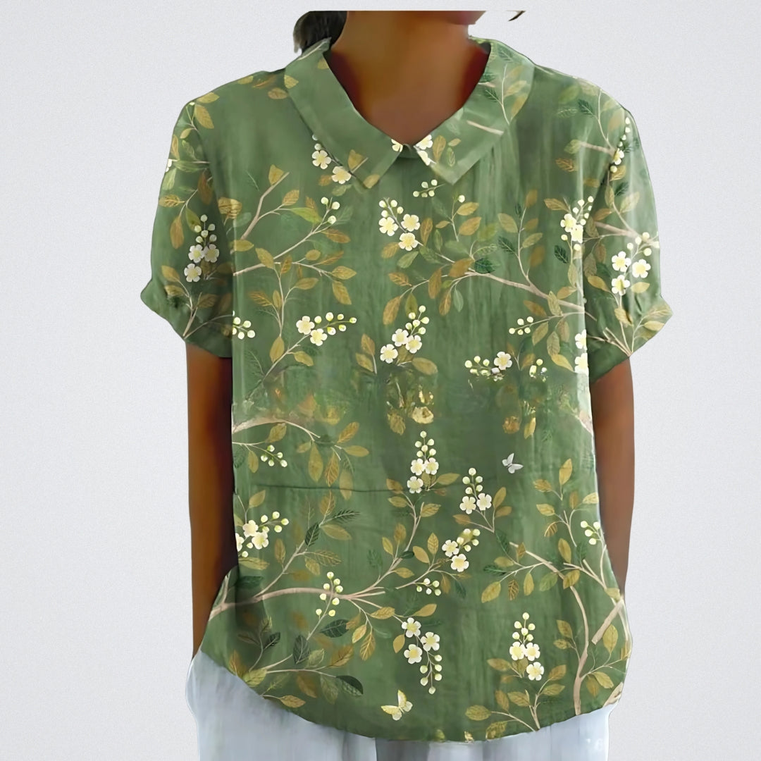 Linva | Blusa stampata con colletto