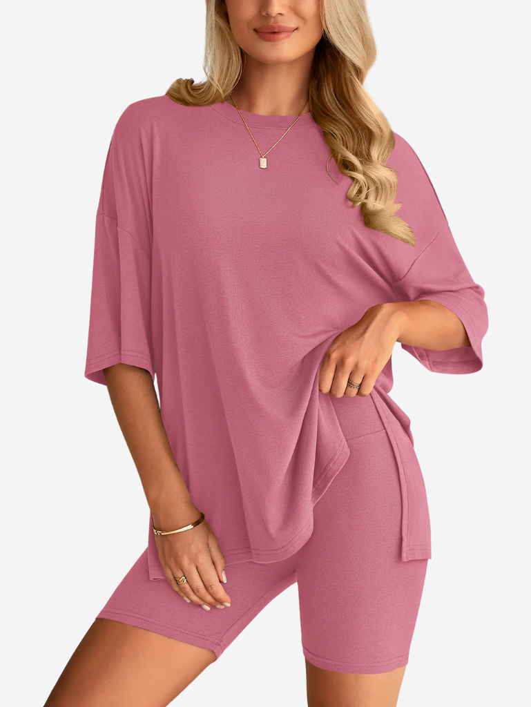 Terry | Set di T-shirt Oversize e Pantaloni Biker