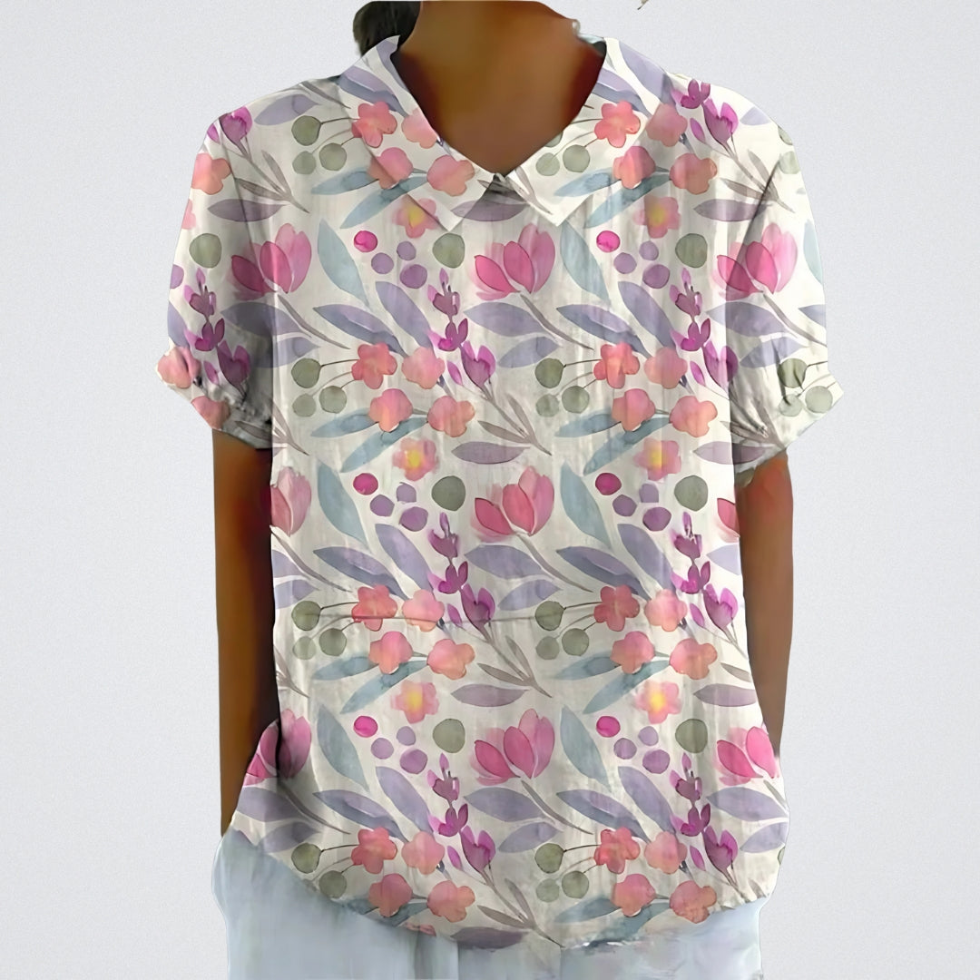 Linva | Blusa stampata con colletto