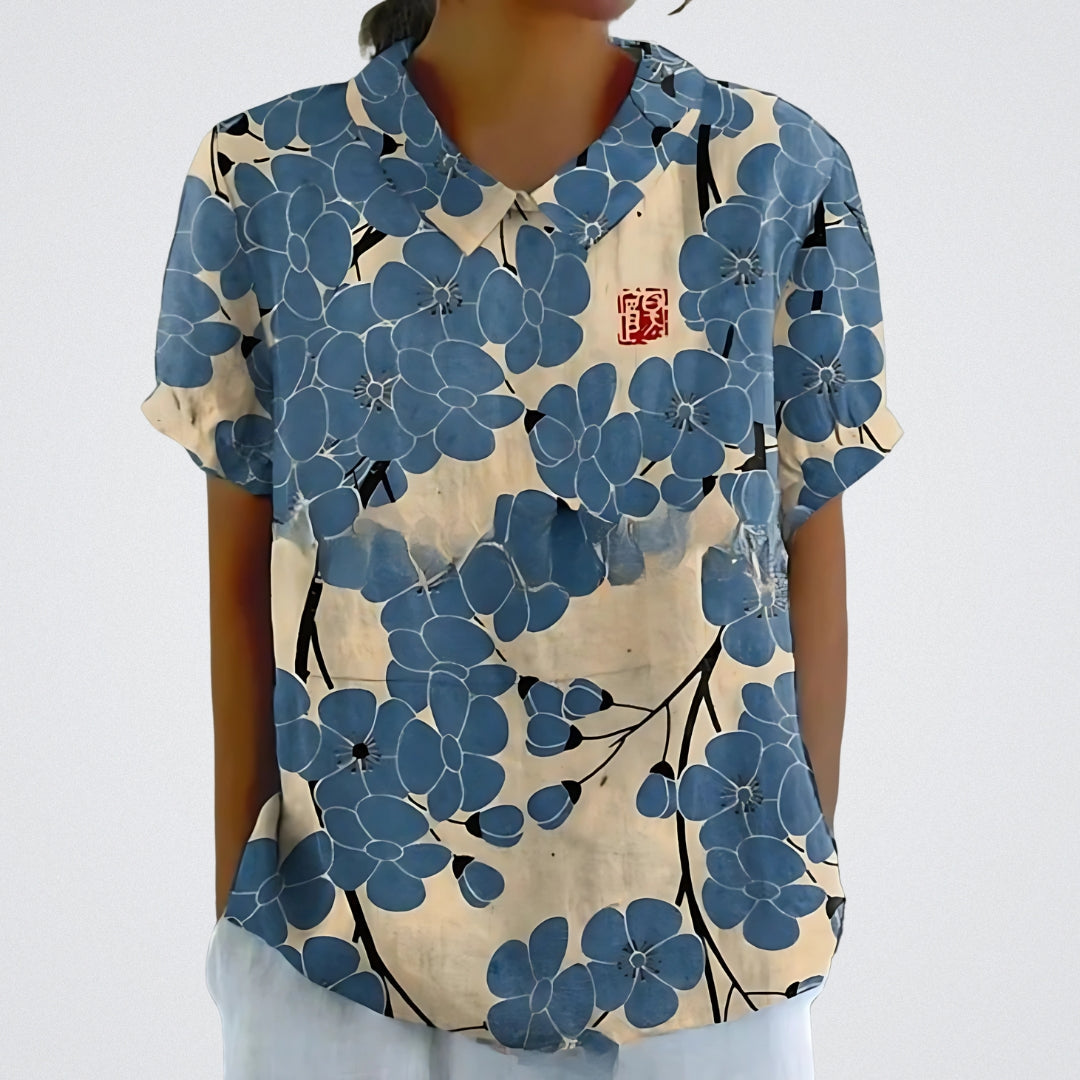 Linva | Blusa stampata con colletto