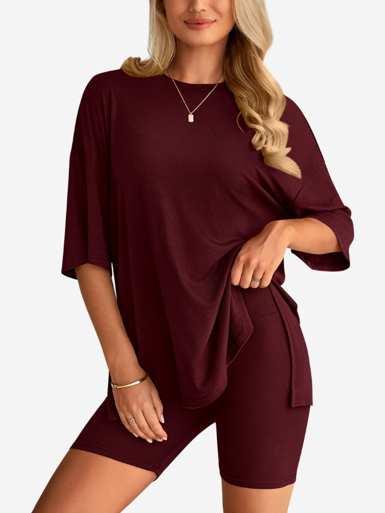Terry | Set di T-shirt Oversize e Pantaloni Biker