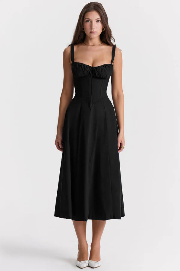 Riviera | Abito Midi Elegante da Festa con Spalline