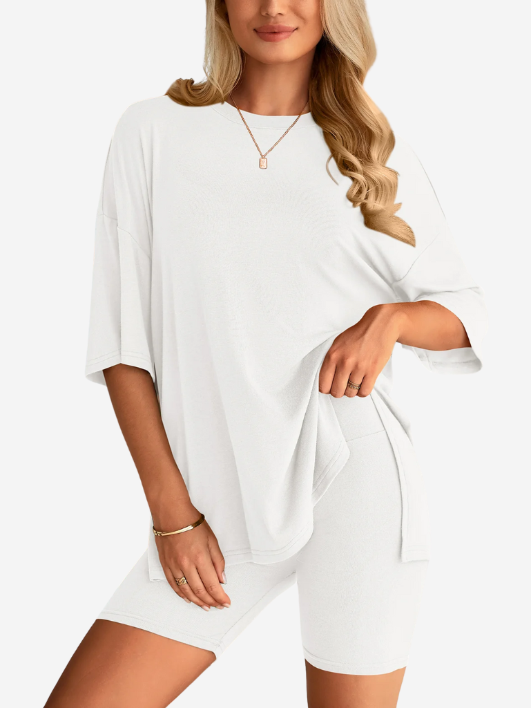 Terry | Set di T-shirt Oversize e Pantaloni Biker