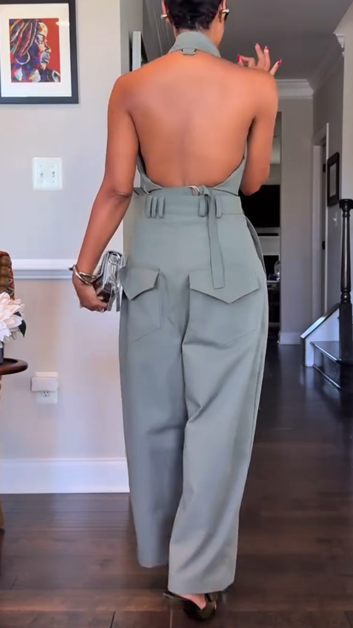 Nandi | Completo casual con pantalone e top halter