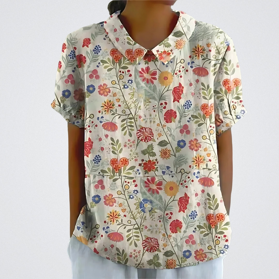 Linva | Blusa stampata con colletto