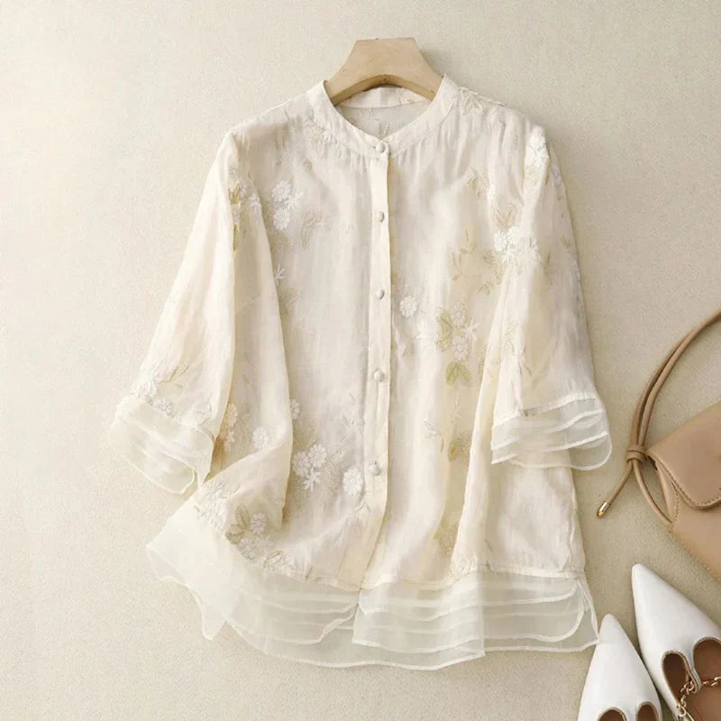 Mariella | Camicia Ricamata