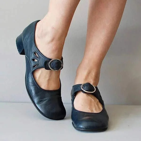 Briana™ | Scarpe da donna con fibbia e tacco basso