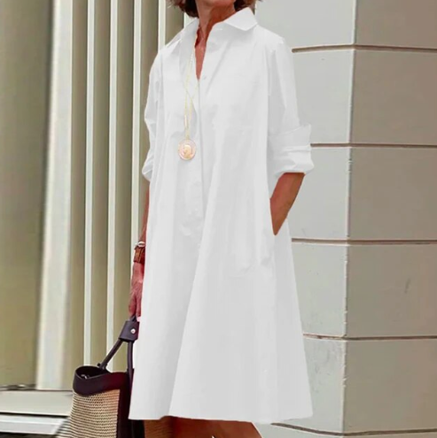 Yani™ | Vestito casual Camicia Unito