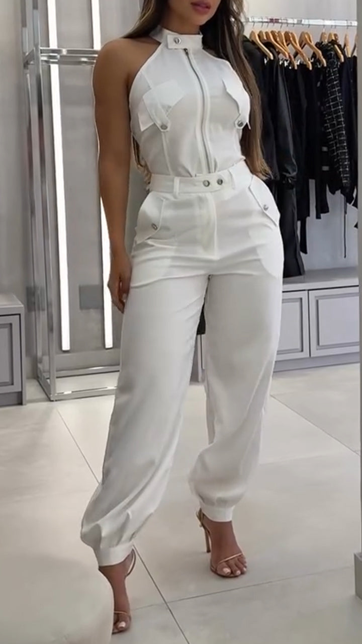 Natalia™ | Outfit alla moda con scollo rotondo e zip