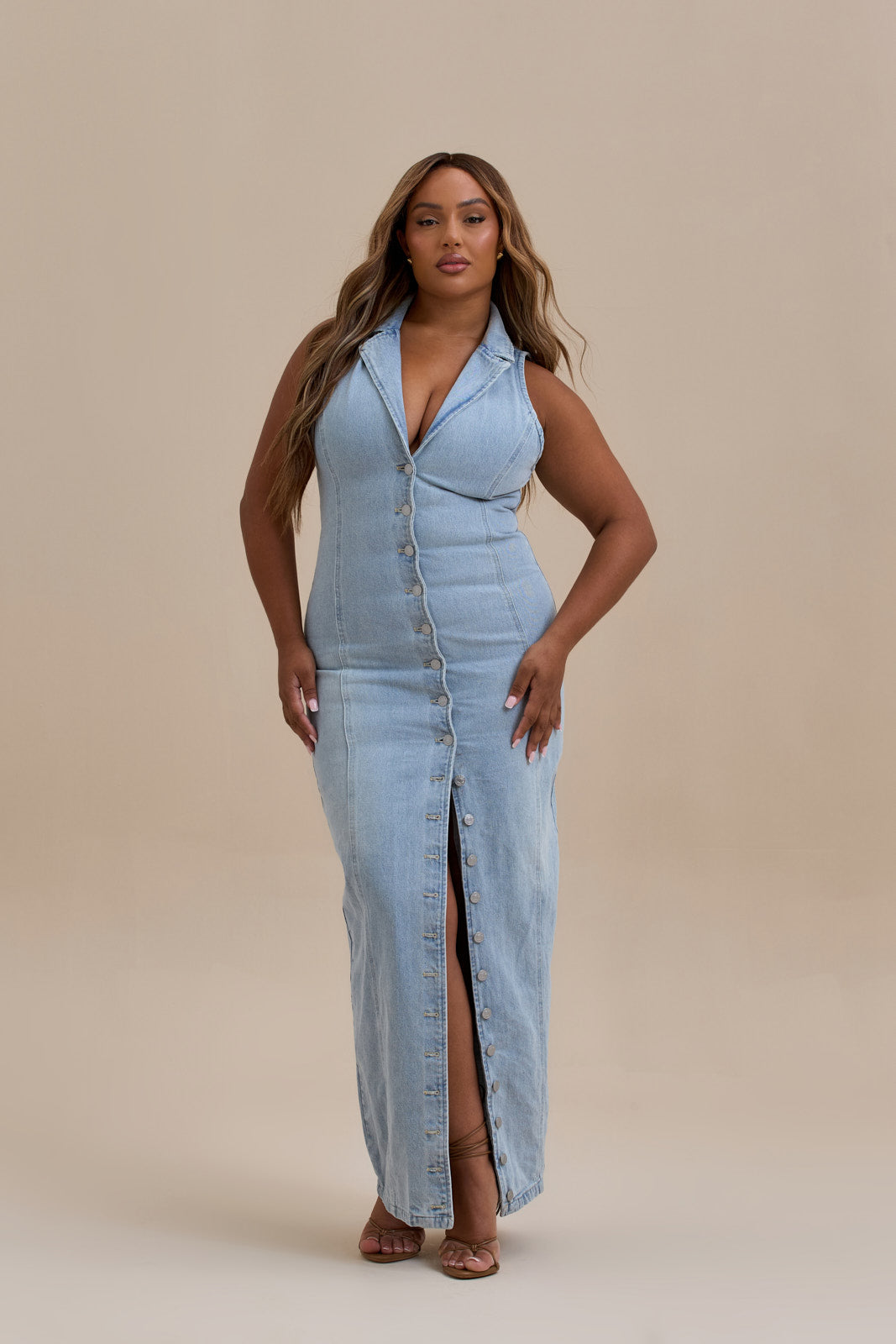 Cicilia | Vestito Lungo in Jeans