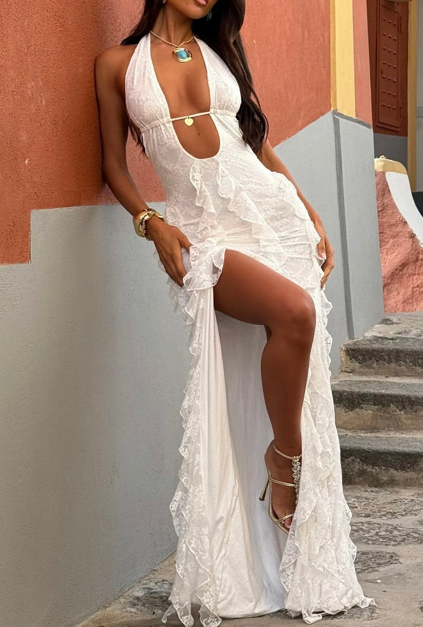 Erill | Vestito Sexy Halter Deep V