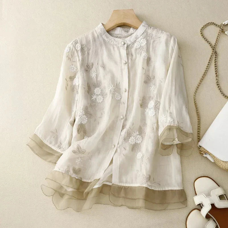 Mariella | Camicia Ricamata