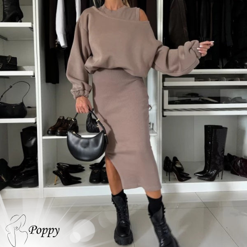 Poppy™ | Set a due pezzi - Abito e Maglione