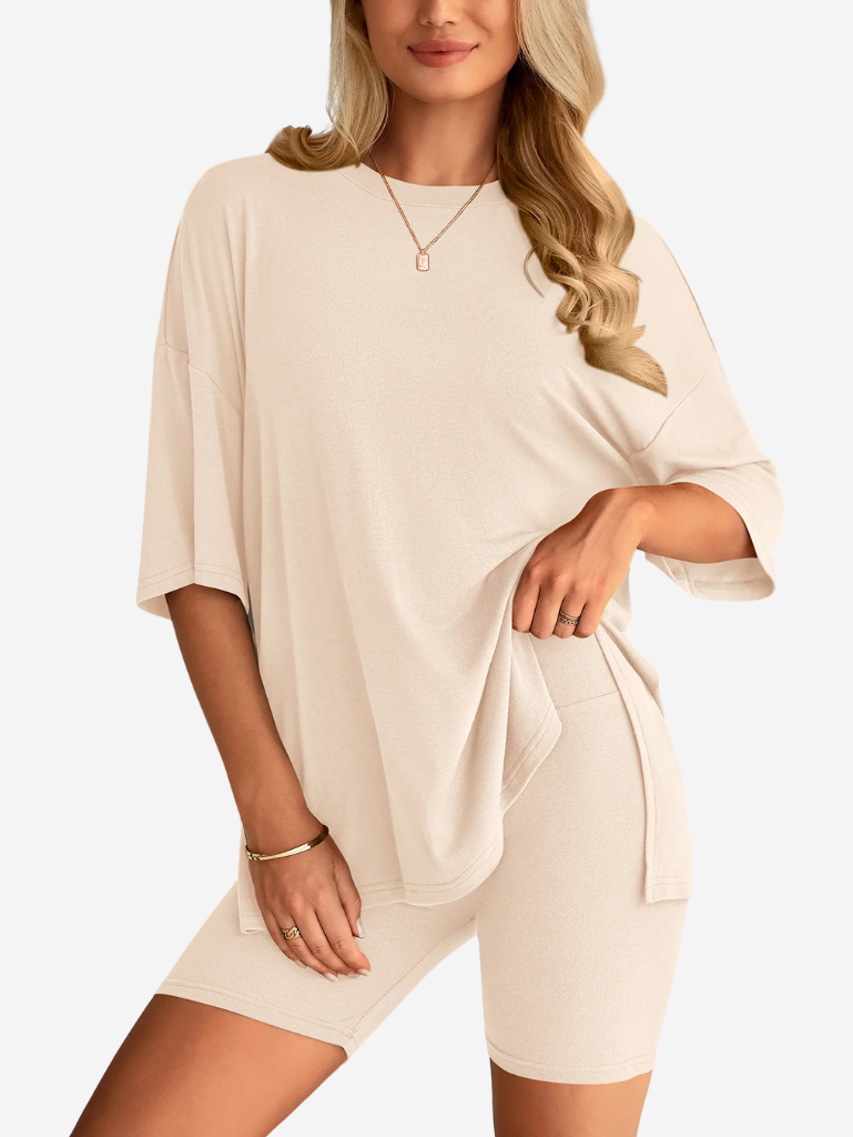 Terry | Set di T-shirt Oversize e Pantaloni Biker