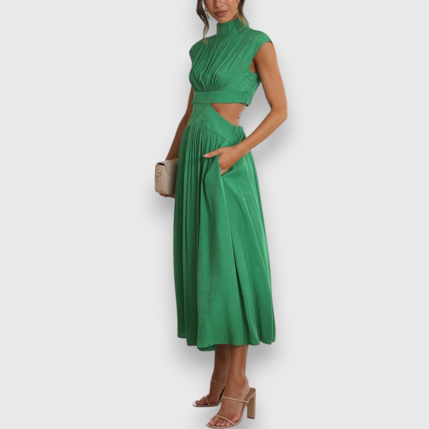Liyi | Vestito lungo con collo alto