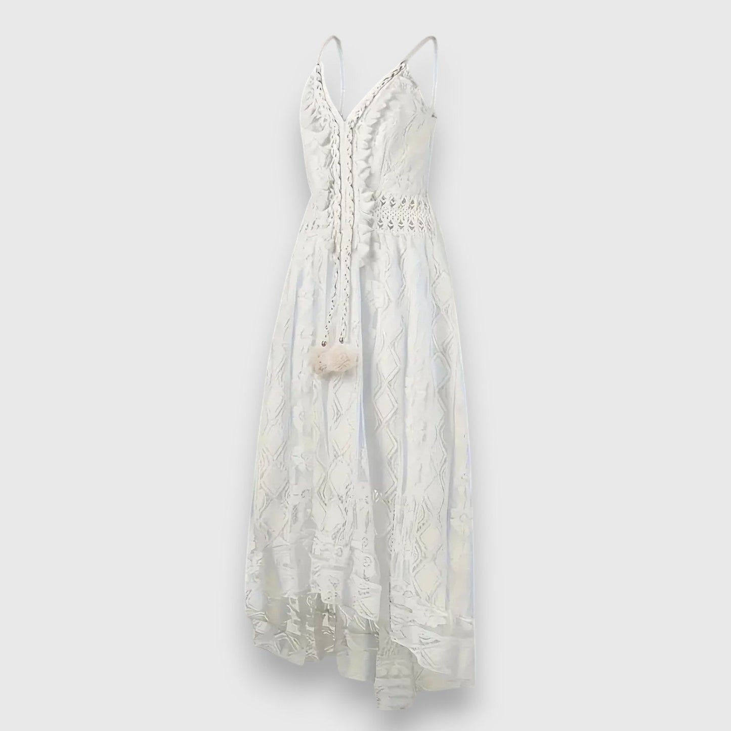 Fleir | Abito Lungo in Pizzo Floreale