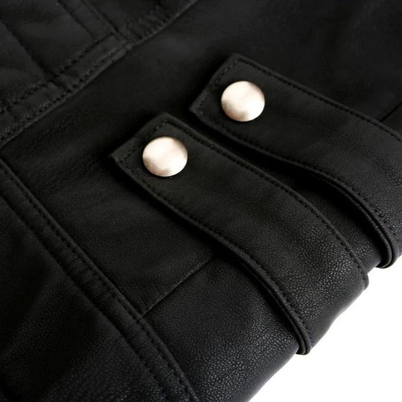 Eros™ | Giacca in Pelle da Uomo Stile Biker