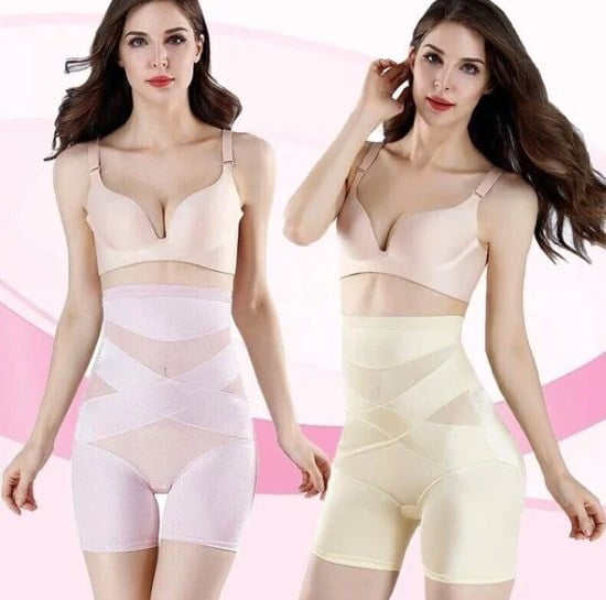 TummyCurve | Pantaloncini con controllo addominale incrociato