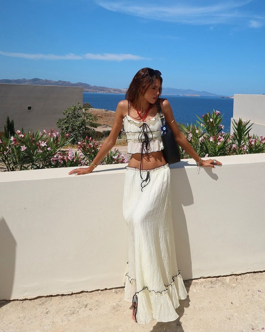 Aubree | Set Gonna e Top in Stile Bohemien