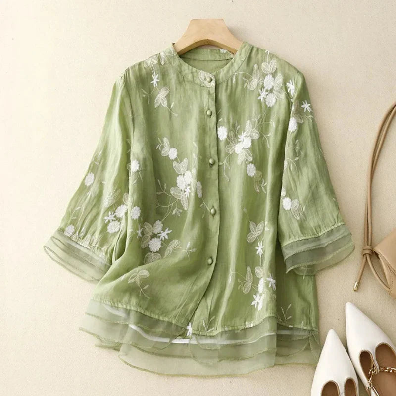 Mariella | Camicia Ricamata