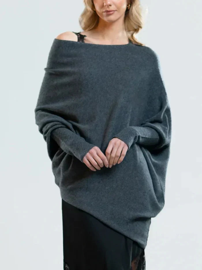 Marce™ | Maglione Drappeggiato Asimmetrico