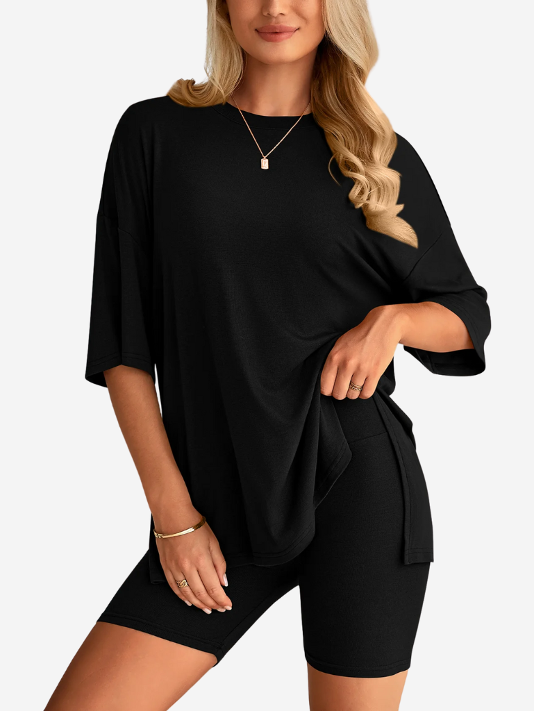 Terry | Set di T-shirt Oversize e Pantaloni Biker