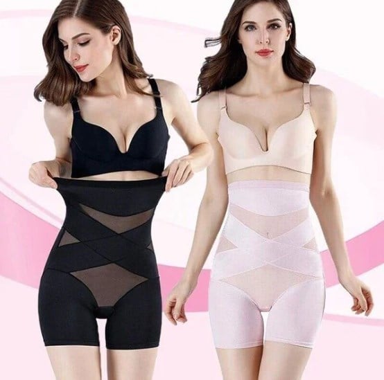 TummyCurve | Pantaloncini con controllo addominale incrociato