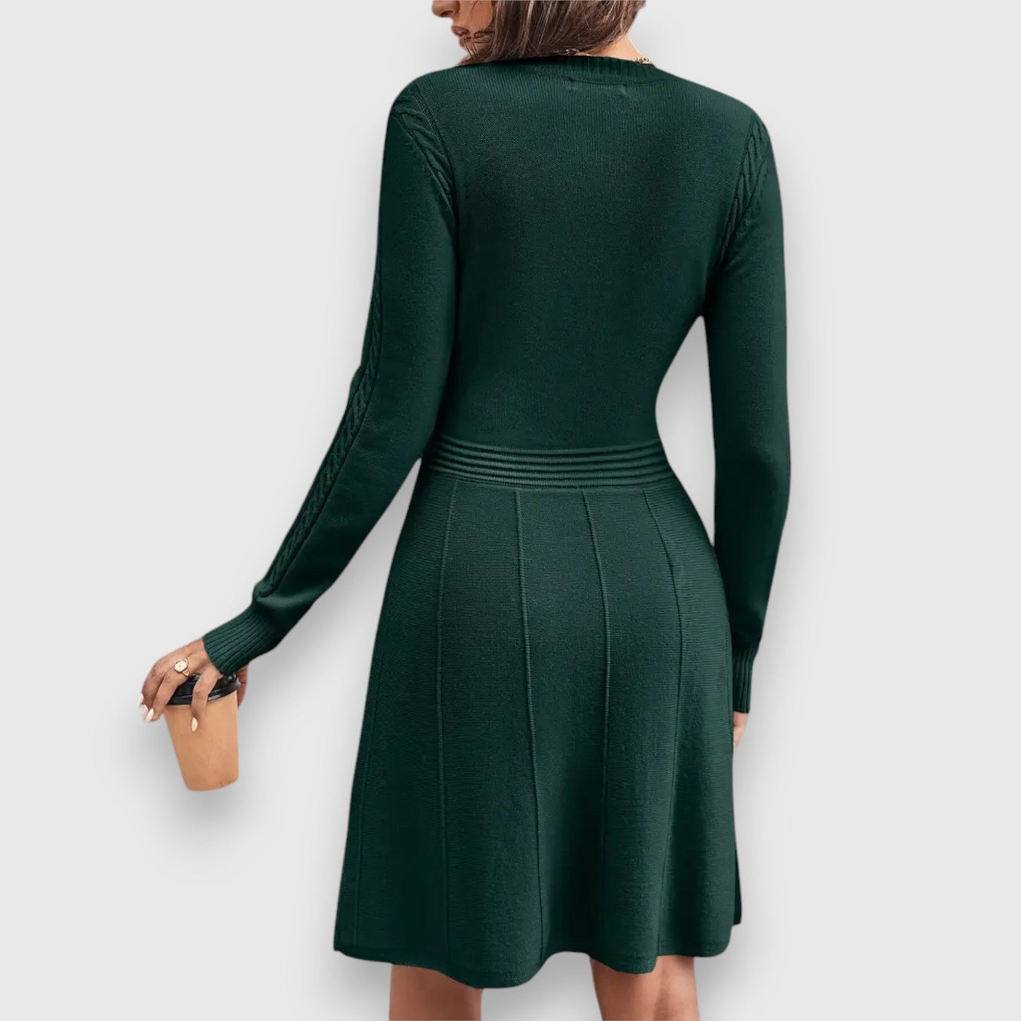 Dulia | Vestito Corto a Maniche Lunghe