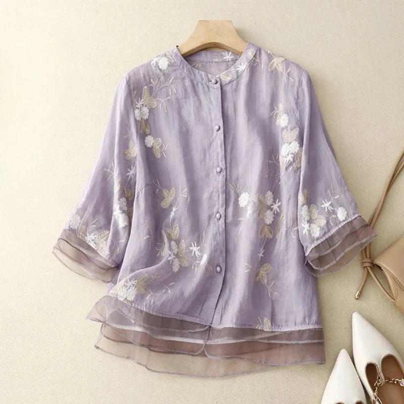 Mariella | Camicia Ricamata