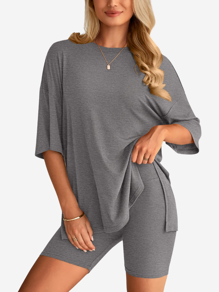 Terry | Set di T-shirt Oversize e Pantaloni Biker