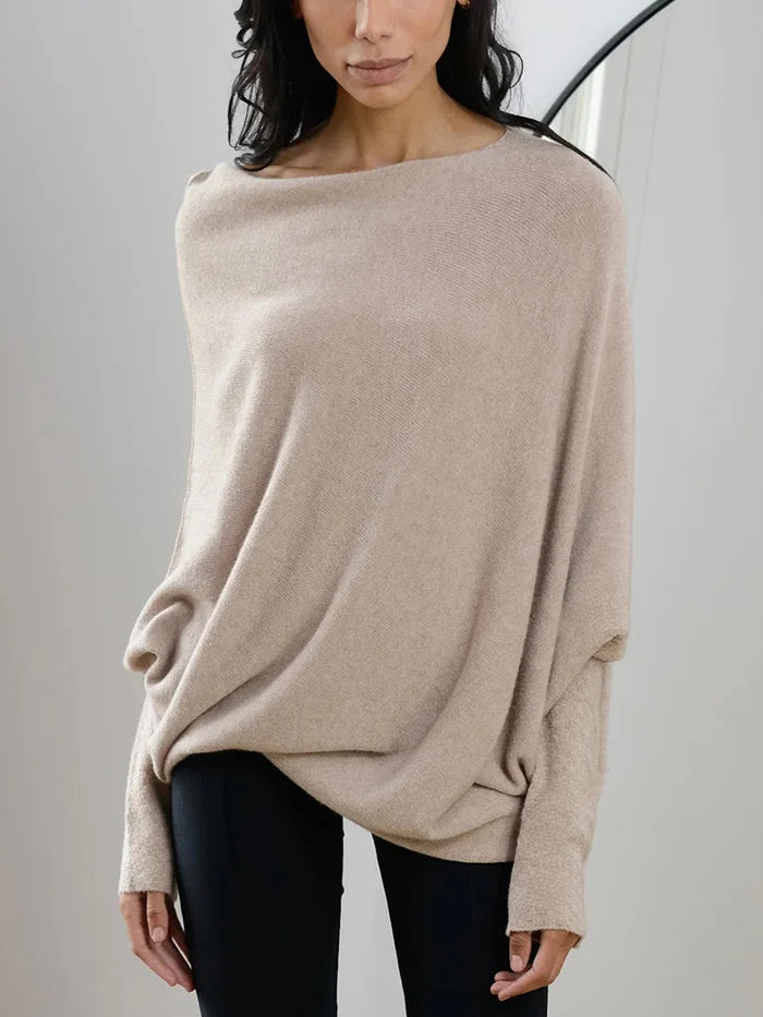 Marce™ | Maglione Drappeggiato Asimmetrico