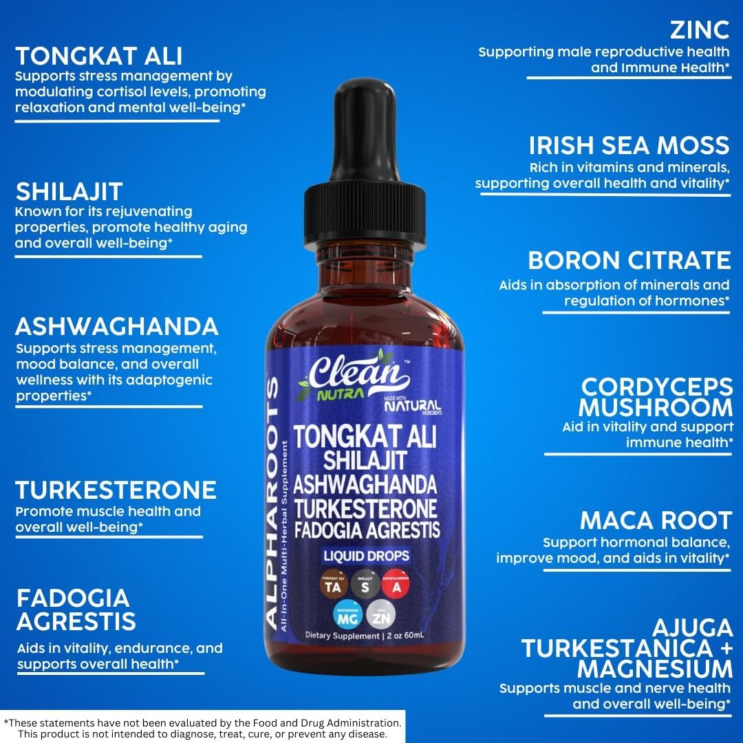 AlphaRoots | Gocce erbacee per aumentare l'energia, la vitalità e le prestazioni negli uomini