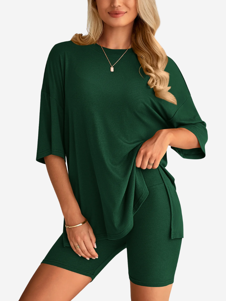 Terry | Set di T-shirt Oversize e Pantaloni Biker