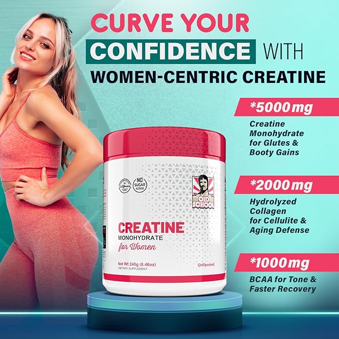 CreaWomen | Creatina Monoidrato in Polvere + Collagene + BCAA