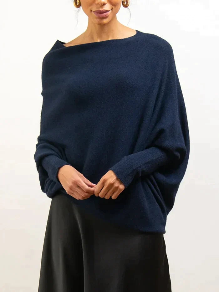 Marce™ | Maglione Drappeggiato Asimmetrico