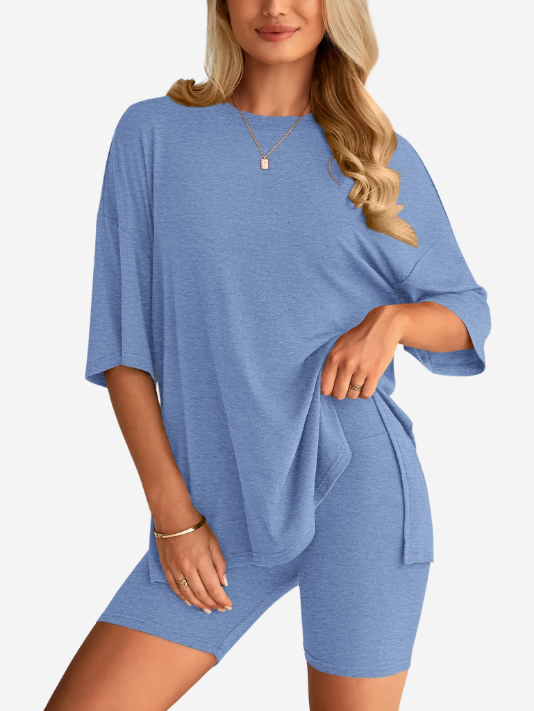 Terry | Set di T-shirt Oversize e Pantaloni Biker
