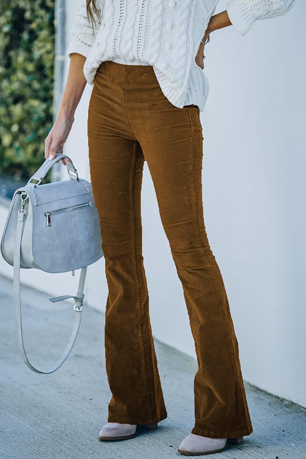 Karima | Pantaloni di Velluto a Zampa