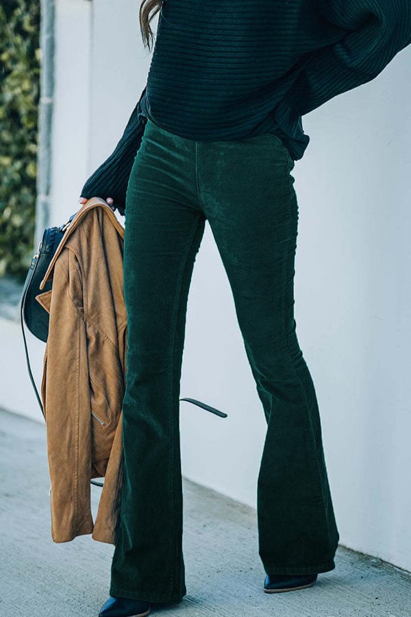 Karima | Pantaloni di Velluto a Zampa