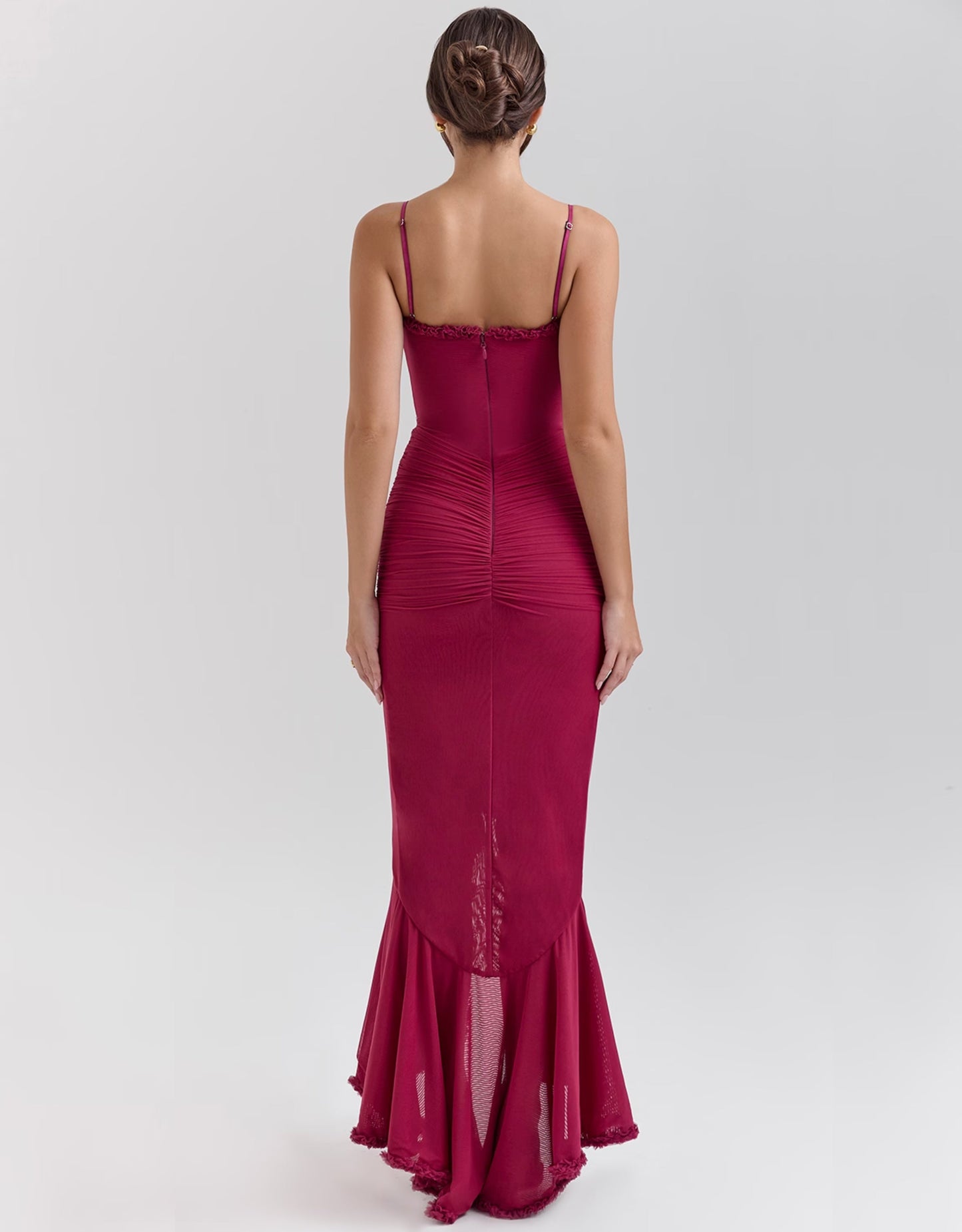 Liza | Vestito Rosso con Volant
