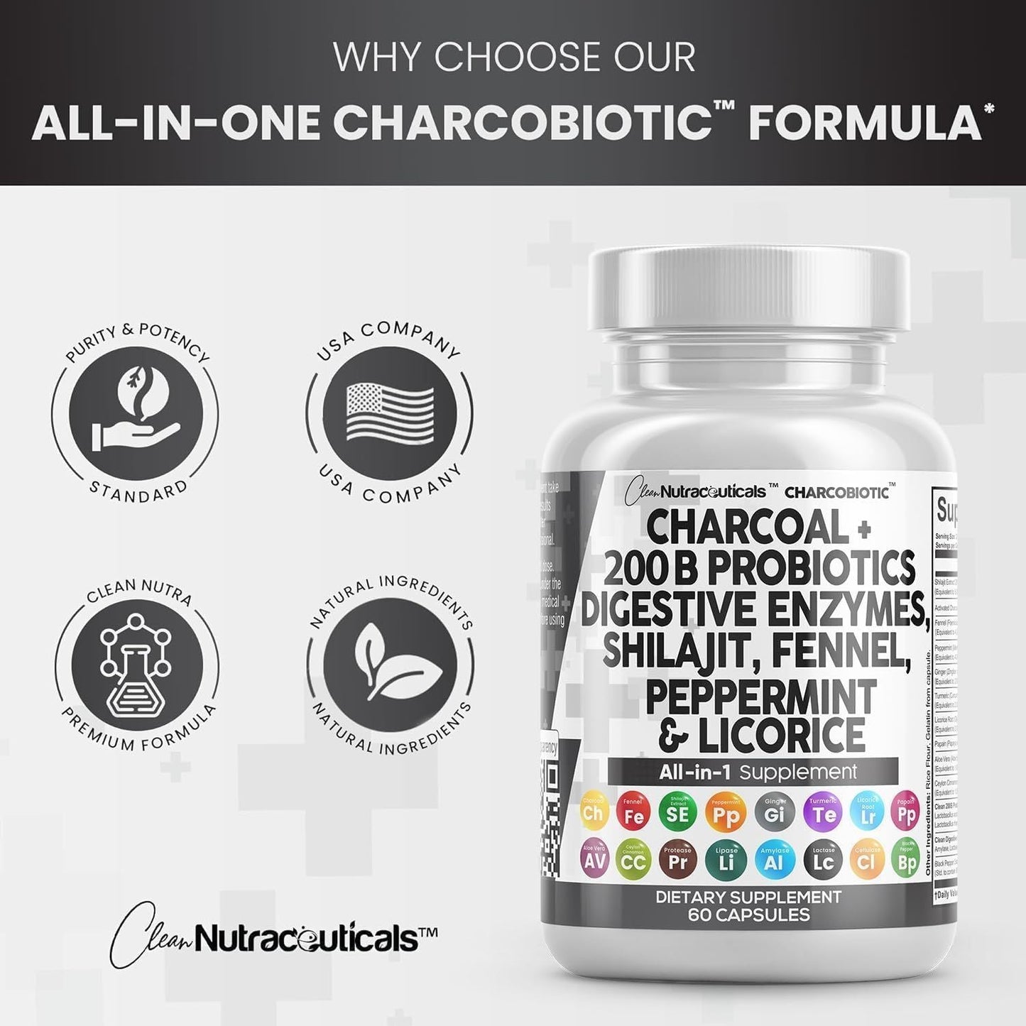 CharcoBiotic | Capsule per l'Equilibrio Digestivo e il Benessere