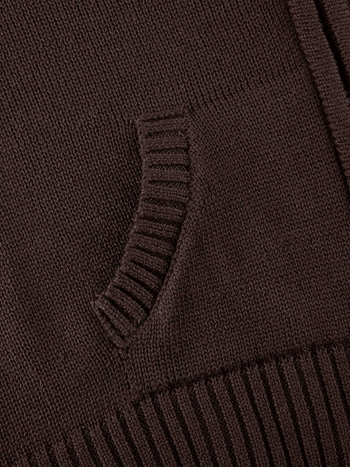Luna | Cardigan lavorato a maglia con zip e cappuccio