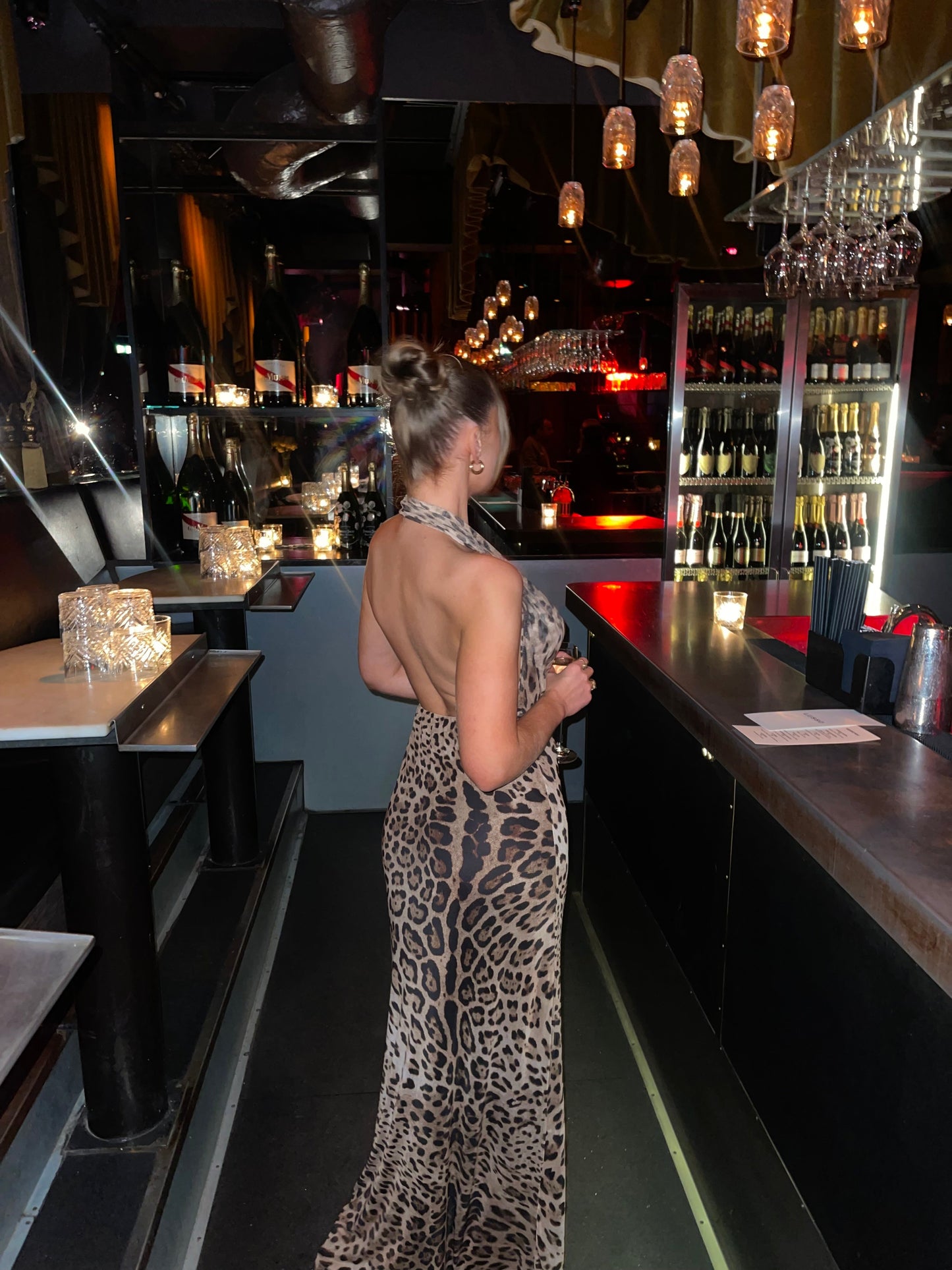 Natalina | Vestito Lungo a Stampa Leopardo